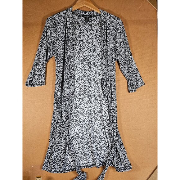 Rene Rofe Sleepwear Women Robe Size S/P Leopard Print - Picture 4 of 8